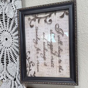Hobby Lobby Framed Wall Art in Black and Cream